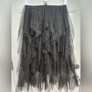 Women's Layered Black Tulle Skirt sz Lg